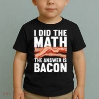 Best Bacon Art For Women Food Pork Meat Bacon Lovers Toddler T-Shirt thumb 2