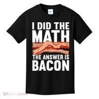 Best Bacon Art For Women Food Pork Meat Bacon Lovers Kids T-Shirt thumb 0