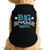 Big Brother Again Sibling Older Son Gift Boy Doggie Tank thumb 0