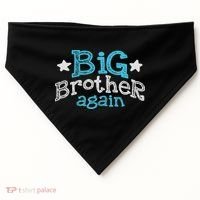 Big Brother Again Sibling Older Son Gift Boy USA-Made Doggie Bandana thumb 0