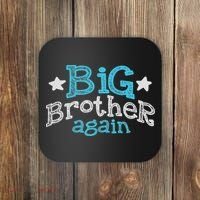 Big Brother Again Sibling Older Son Gift Boy Coaster thumb 0