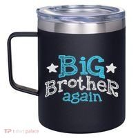 Big Brother Again Sibling Older Son Gift Boy 12oz Stainless Steel Coffee Mug thumb 2