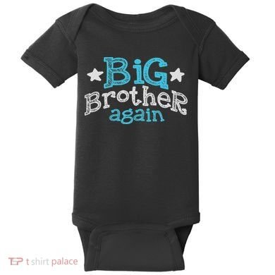 Big Brother Again Sibling Older Son Gift Boy Baby Bodysuit