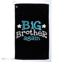 Big Brother Again Sibling Older Son Gift Boy Golf Towel thumb 0