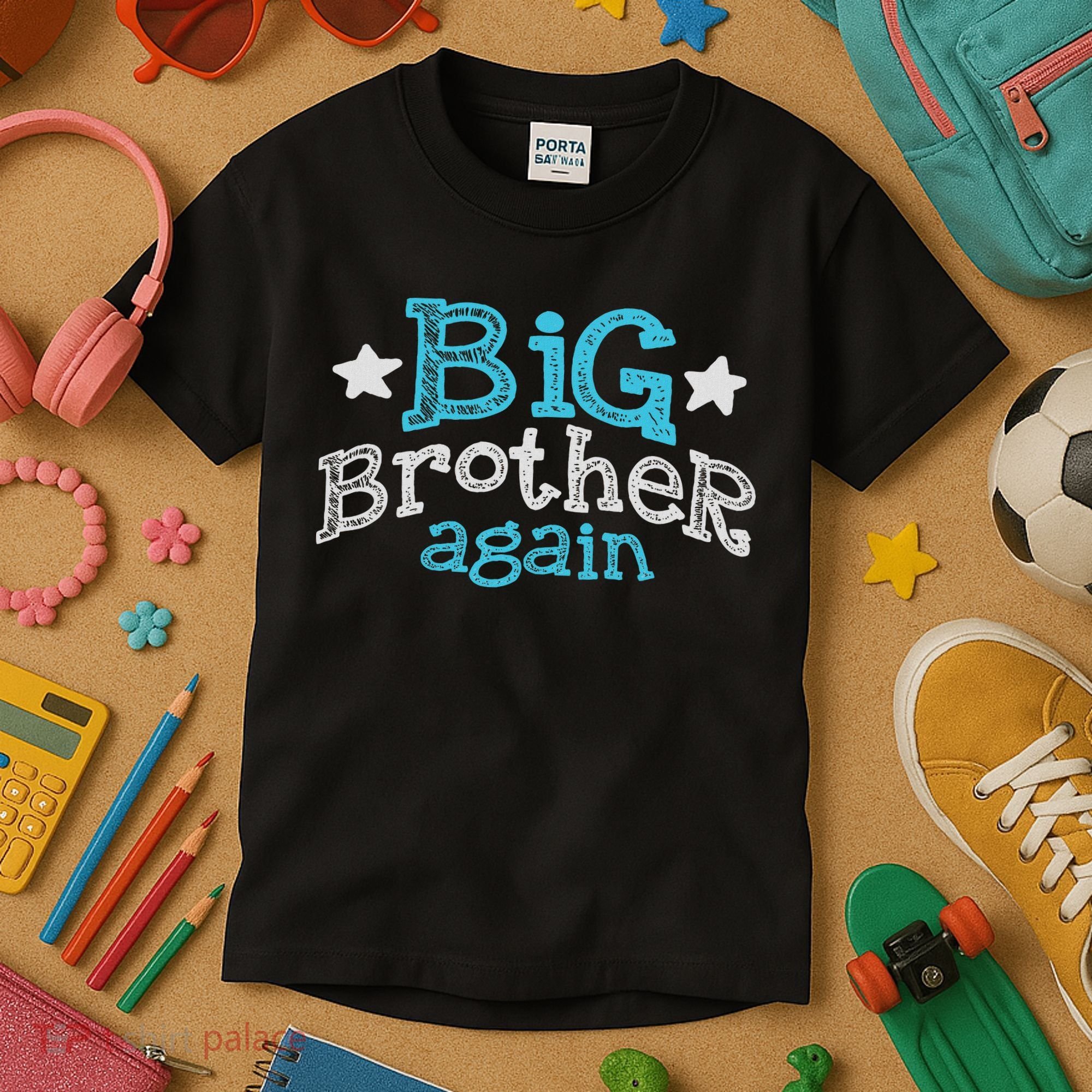 Big Brother Again Sibling Older Son Gift Boy Kids T-Shirt