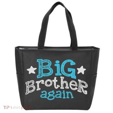 Big Brother Again Sibling Older Son Gift Boy Tote Bag