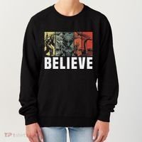 Believe Bigfoot Alien Loch Ness Monster Funny Retro Cryptids Women's Sweatshirt thumb 0