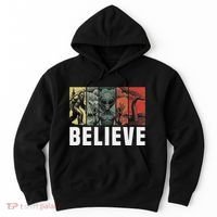 Believe Bigfoot Alien Loch Ness Monster Funny Retro Cryptids Hoodie thumb 0