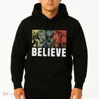 Believe Bigfoot Alien Loch Ness Monster Funny Retro Cryptids Hoodie thumb 2