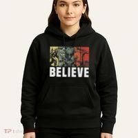 Believe Bigfoot Alien Loch Ness Monster Funny Retro Cryptids Hoodie thumb 5