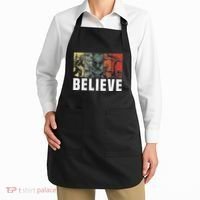Believe Bigfoot Alien Loch Ness Monster Funny Retro Cryptids Apron thumb 2