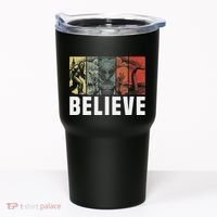 Believe Bigfoot Alien Loch Ness Monster Funny Retro Cryptids Tumbler thumb 0