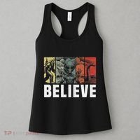 Believe Bigfoot Alien Loch Ness Monster Funny Retro Cryptids Women's Tank Top thumb 3