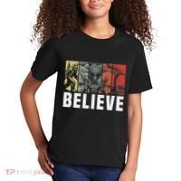 Believe Bigfoot Alien Loch Ness Monster Funny Retro Cryptids Kids T-Shirt thumb 2