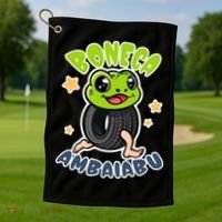 Brainrot Boneca Ambalabu Golf Towel thumb 1