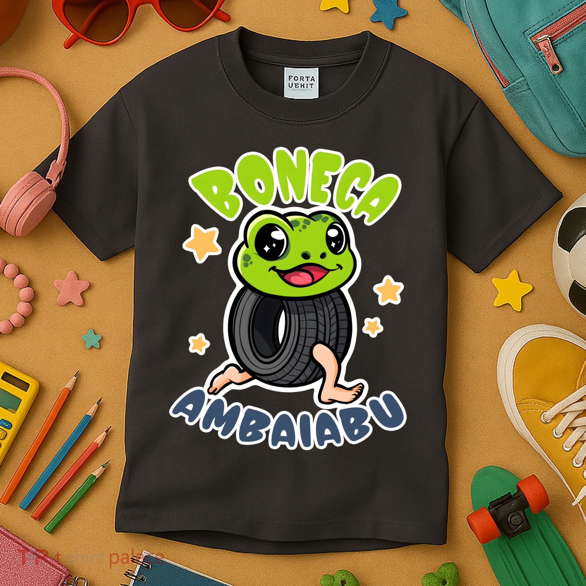 Brainrot Boneca Ambalabu Kids T-Shirt