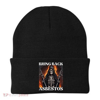 Bring Back Asbestos Funny Cringe Hard Skeleton Beanie