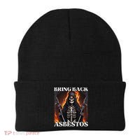 Bring Back Asbestos Funny Cringe Hard Skeleton Beanie thumb 0