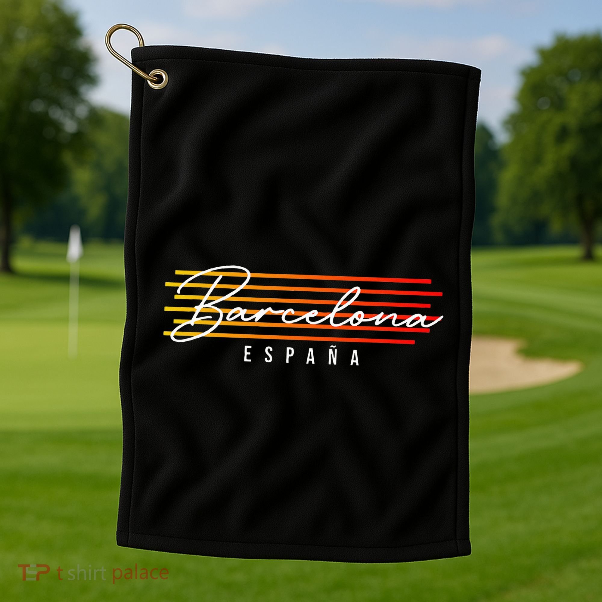 Barcelona Golf Towel