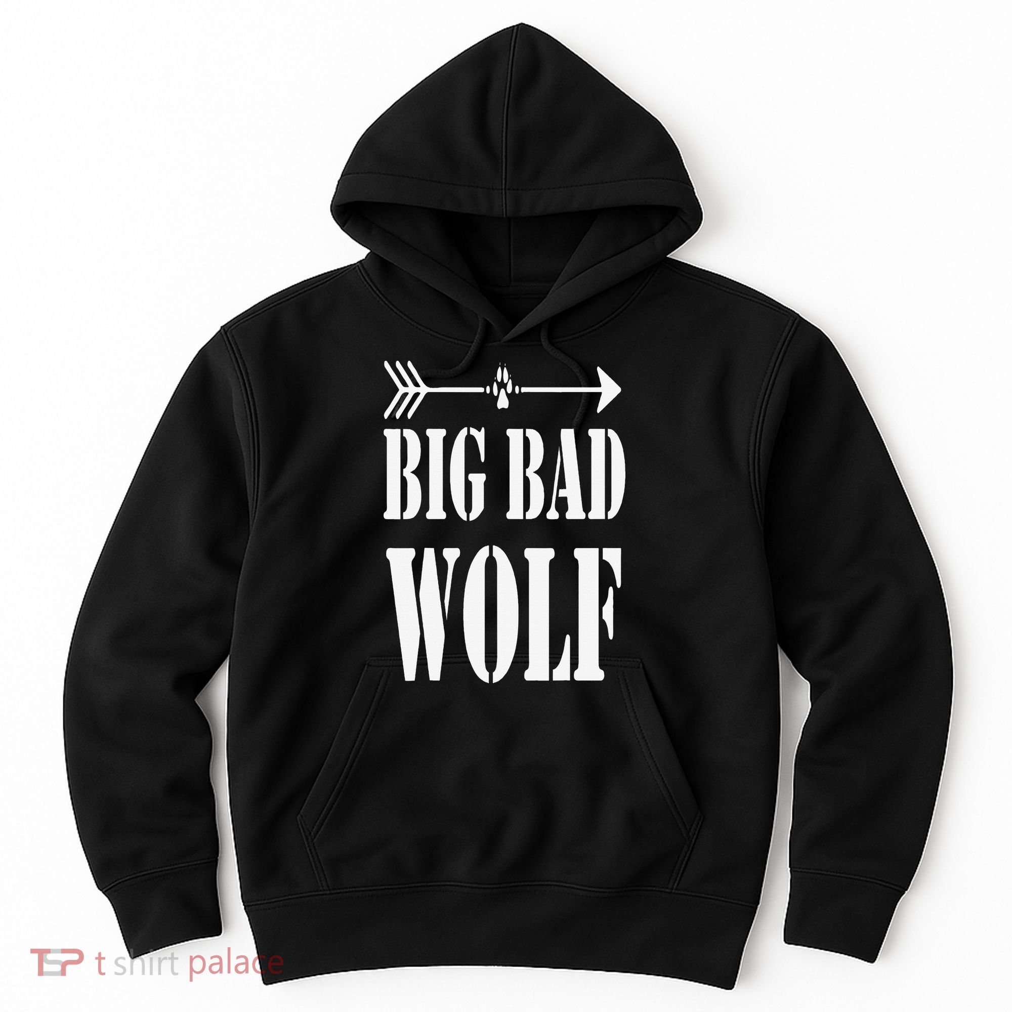 Big Bad and Wolf Funny Wolves Werewolf Cool Dog Hoodie