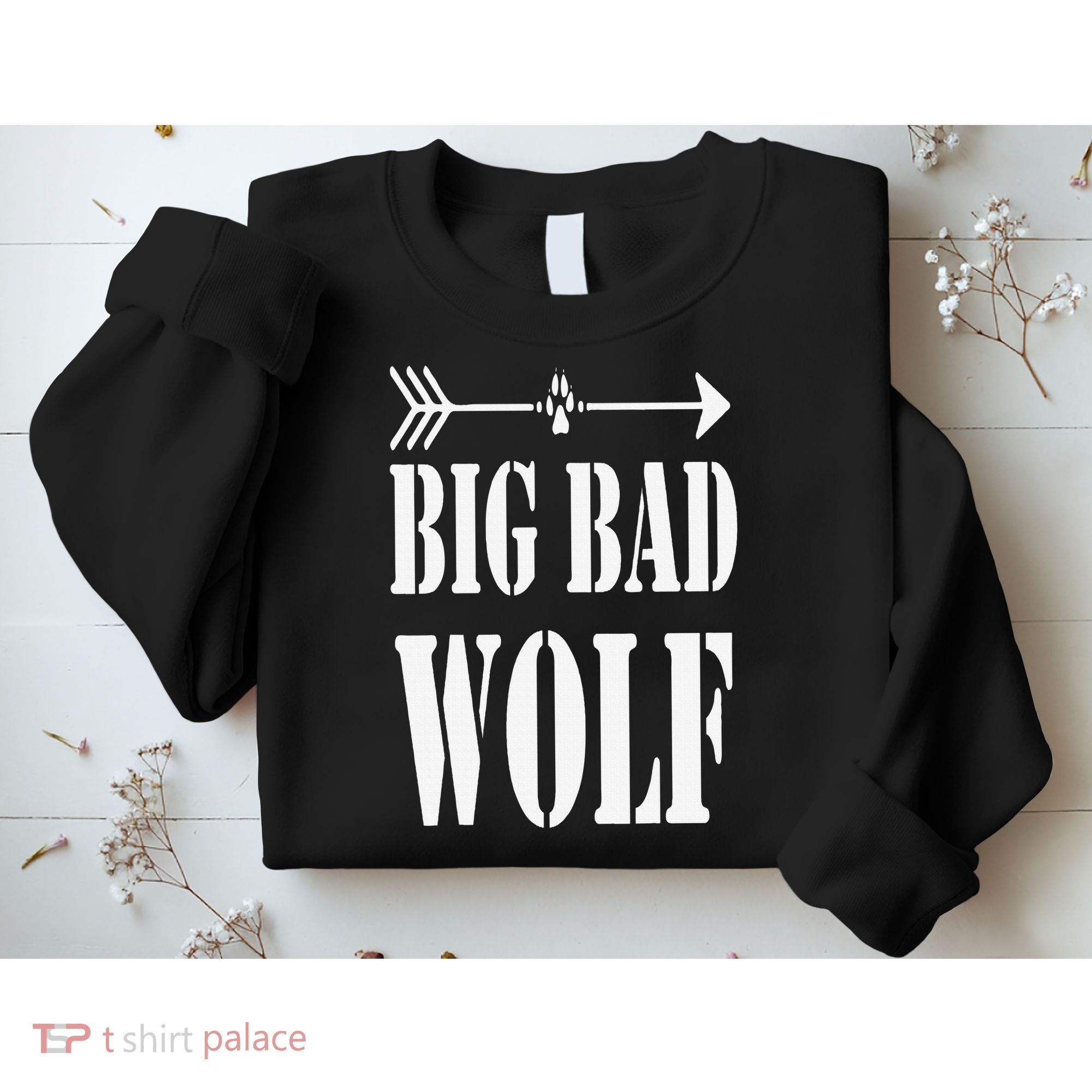 Big Bad and Wolf Funny Wolves Werewolf Cool Dog Sweatshirt