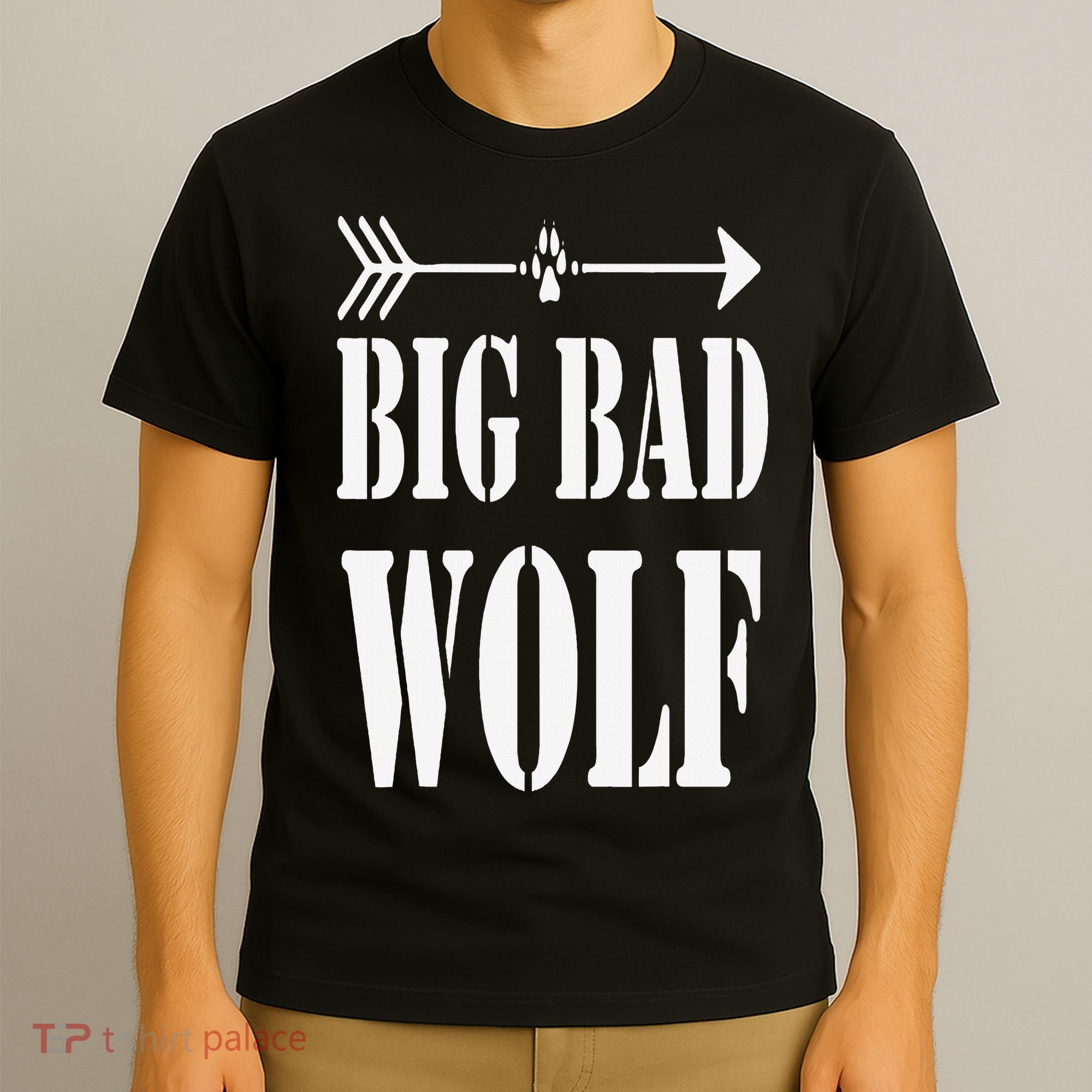 Big Bad and Wolf Funny Wolves Werewolf Cool Dog T-Shirt