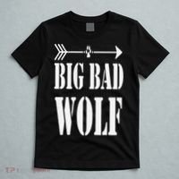 Big Bad and Wolf Funny Wolves Werewolf Cool Dog T-Shirt thumb 5