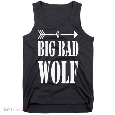 Big Bad and Wolf Funny Wolves Werewolf Cool Dog Tank Top