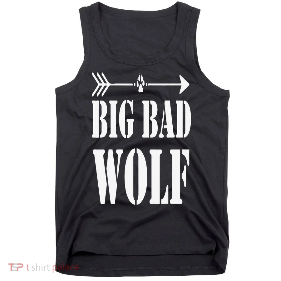 Big Bad and Wolf Funny Wolves Werewolf Cool Dog Tank Top