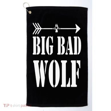 Big Bad and Wolf Funny Wolves Werewolf Cool Dog Golf Towel