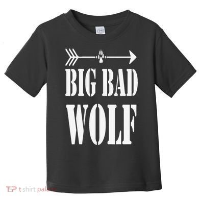 Big Bad and Wolf Funny Wolves Werewolf Cool Dog Toddler T-Shirt