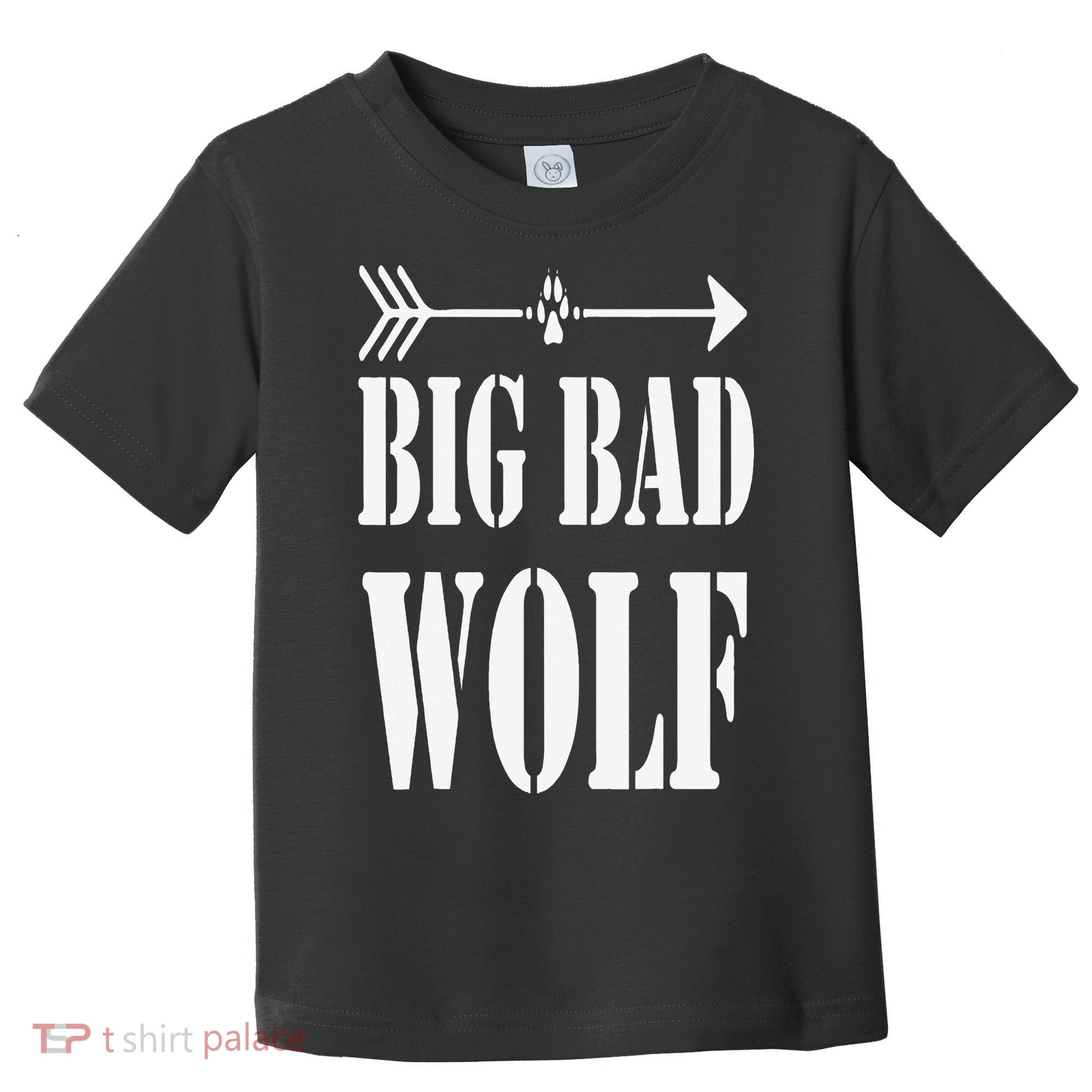 Big Bad and Wolf Funny Wolves Werewolf Cool Dog Toddler T-Shirt