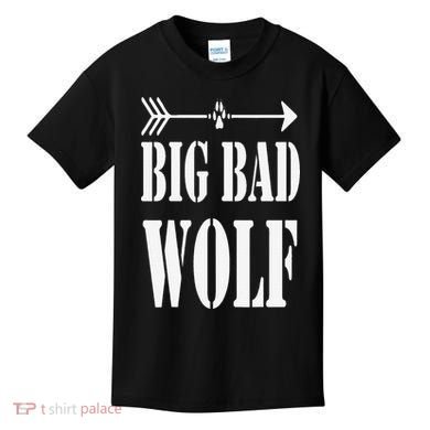 Big Bad and Wolf Funny Wolves Werewolf Cool Dog Kids T-Shirt