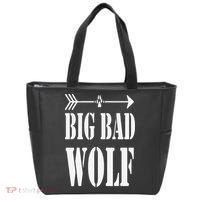 Big Bad and Wolf Funny Wolves Werewolf Cool Dog Tote Bag thumb 0