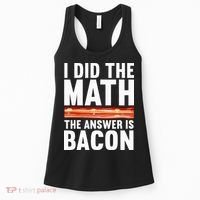 Best Bacon Art For Women Food Pork Meat Bacon Lovers Women's Tank Top thumb 0