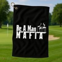 Boston Be A Man Mafia Golf Towel thumb 1
