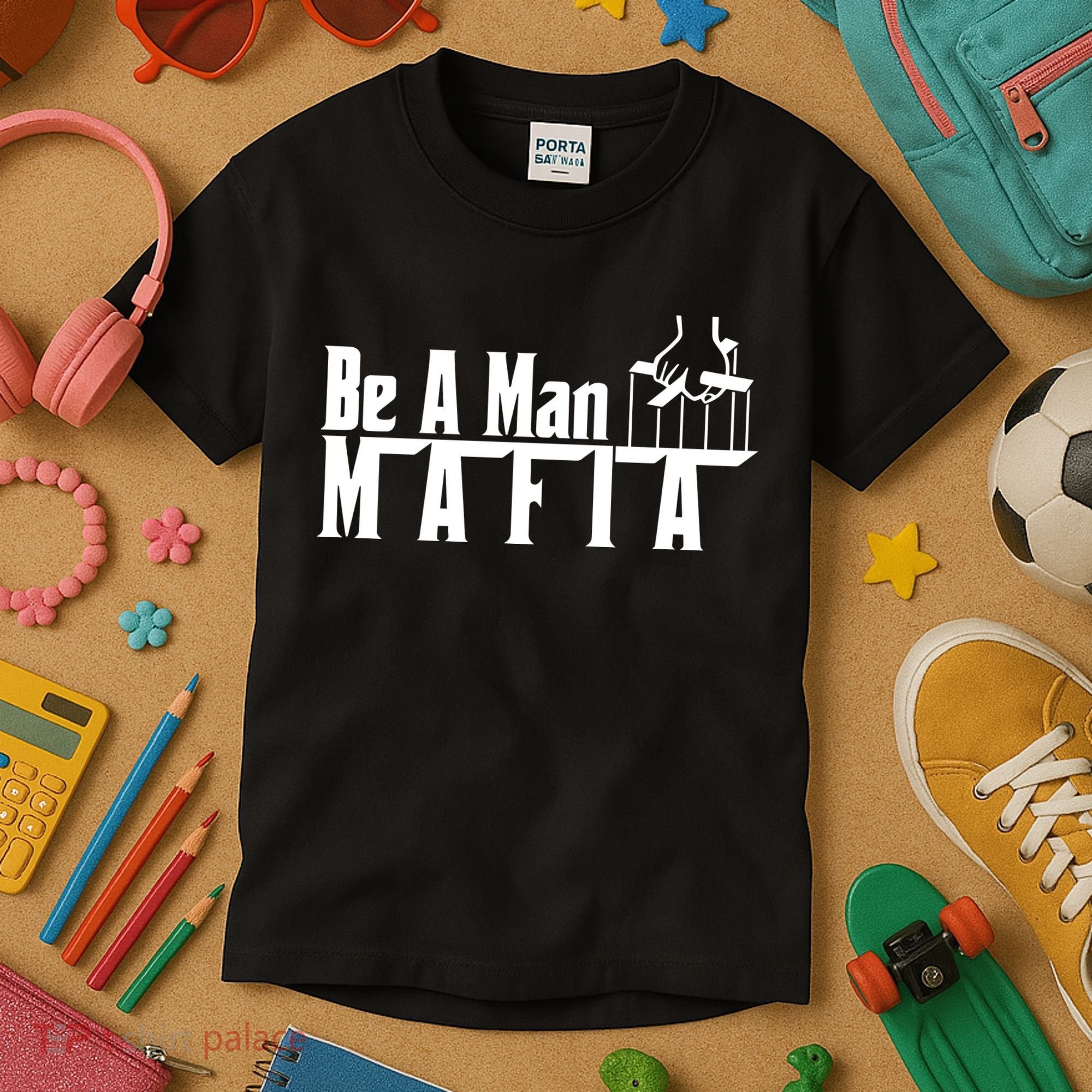 Boston Be A Man Mafia Kids T-Shirt