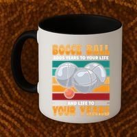 Bocce Ball Adds Years To Your Life Bocce Ball Funny Gift Coffee Mug thumb 2