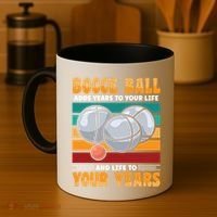 Bocce Ball Adds Years To Your Life Bocce Ball Funny Gift Coffee Mug thumb 4