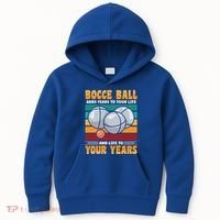 Bocce Ball Adds Years To Your Life Bocce Ball Funny Gift Kids Hoodie thumb 0