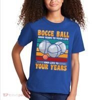 Bocce Ball Adds Years To Your Life Bocce Ball Funny Gift Kids T-Shirt thumb 2