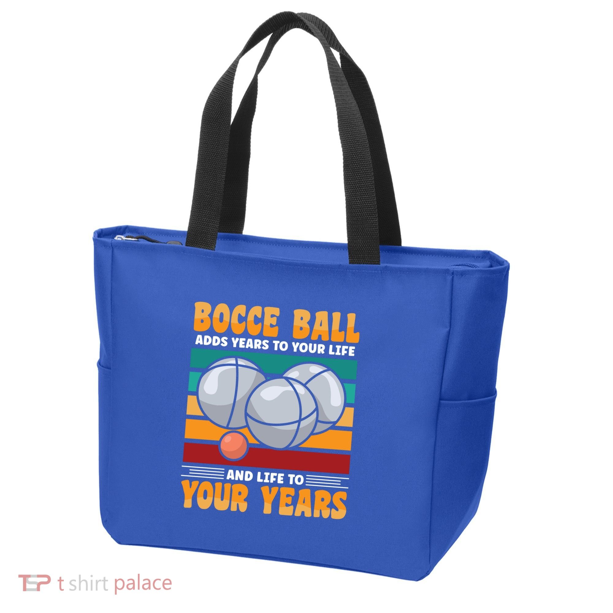 Bocce Ball Adds Years To Your Life Bocce Ball Funny Gift Tote Bag