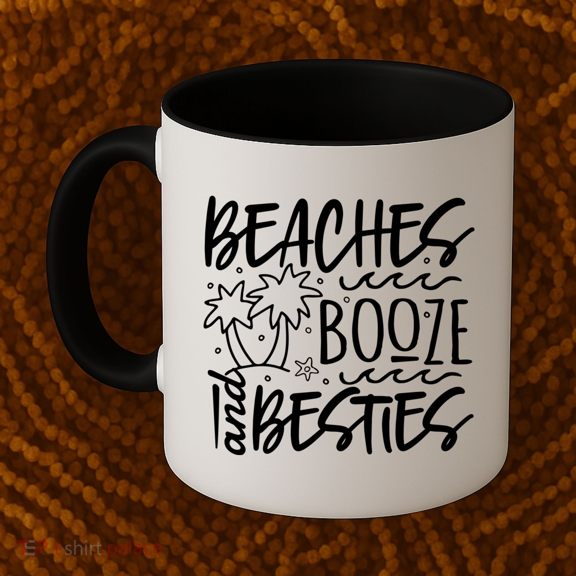 Beaches Booze And Best Friend Vacation Cruise Graphic Great Gift Coffee Mug