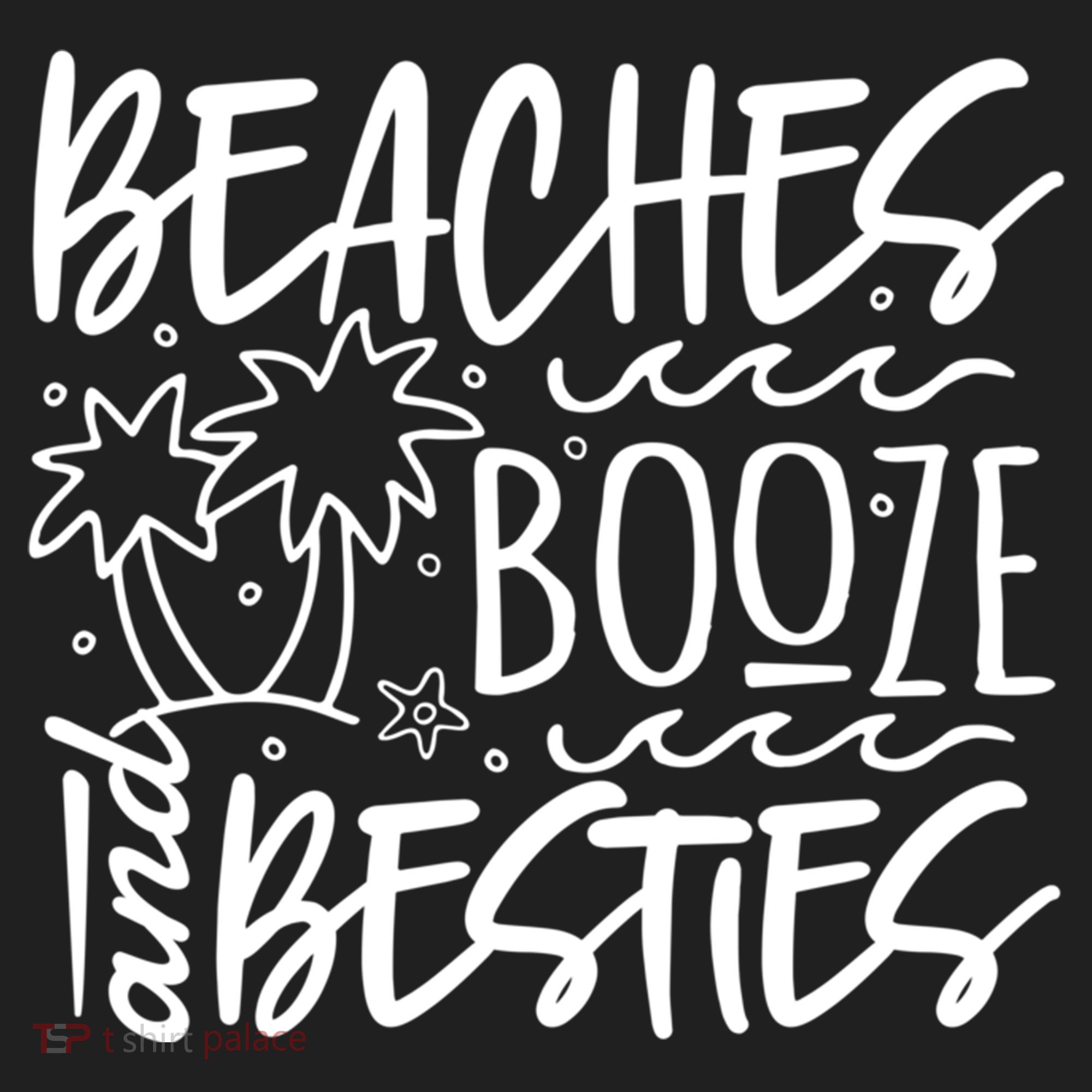 Beaches Booze And Best Friend Vacation Cruise Graphic Great Gift Beanie