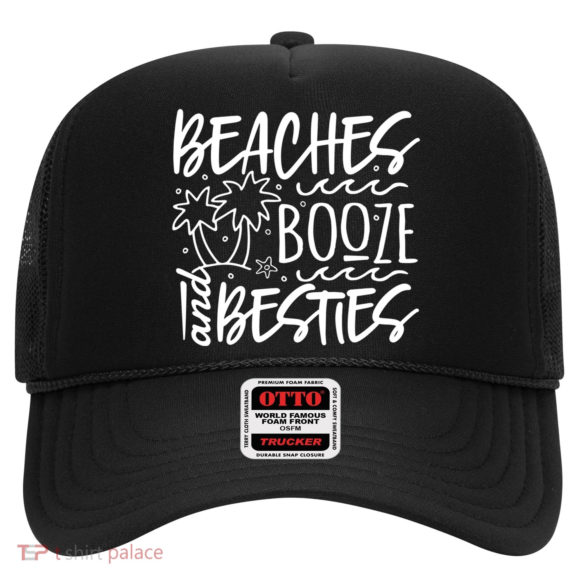 Beaches Booze And Best Friend Vacation Cruise Graphic Great Gift Hat