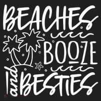 Beaches Booze And Best Friend Vacation Cruise Graphic Great Gift Golf Towel thumb 3