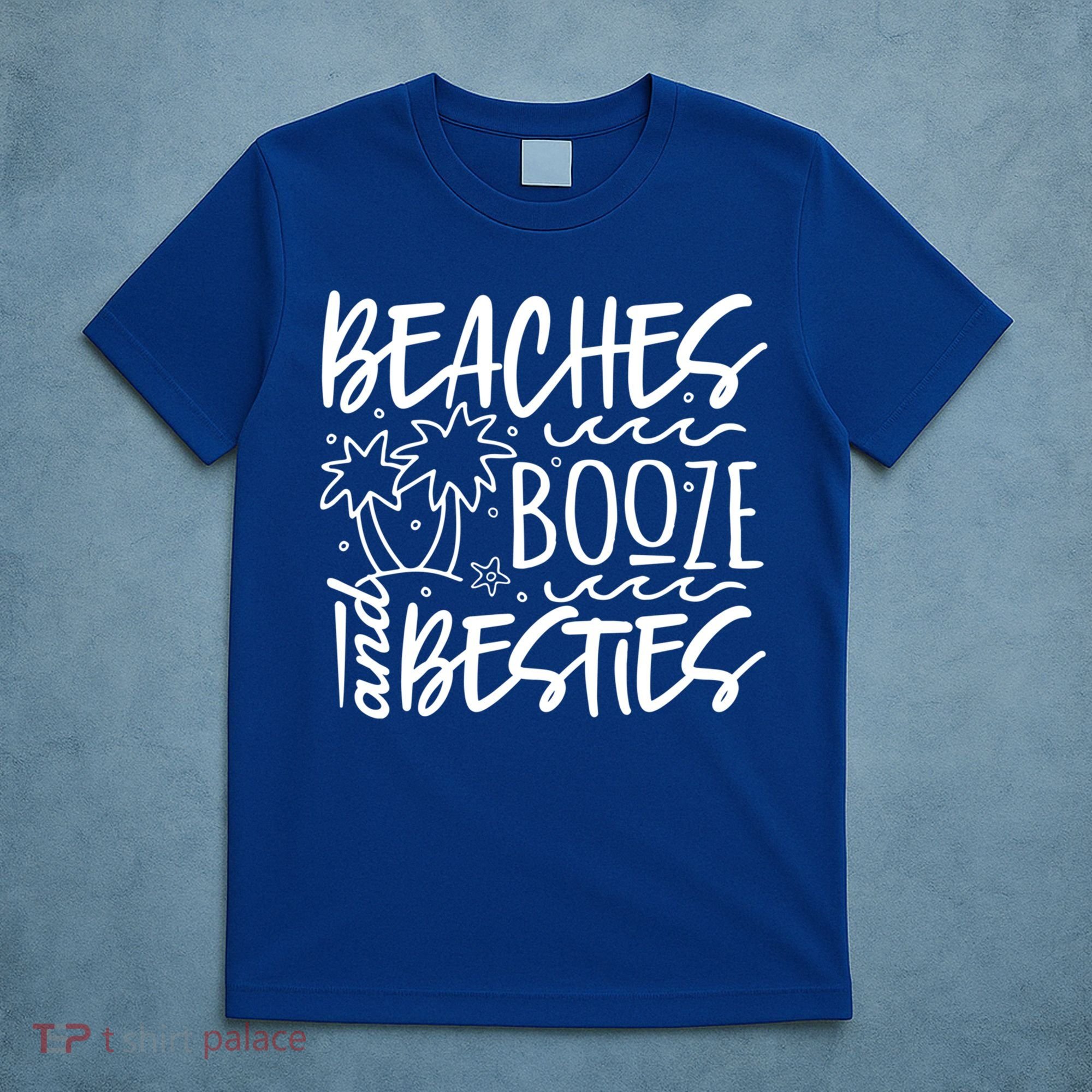 Beaches Booze And Best Friend Vacation Cruise Graphic Great Gift T-Shirt