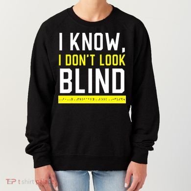 Braille Blind Awareness Visually Impaired Disability Women's Sweatshirt