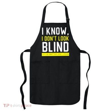 Braille Blind Awareness Visually Impaired Disability Apron