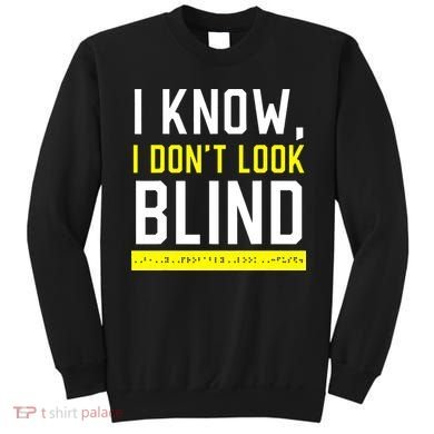 Braille Blind Awareness Visually Impaired Disability Sweatshirt
